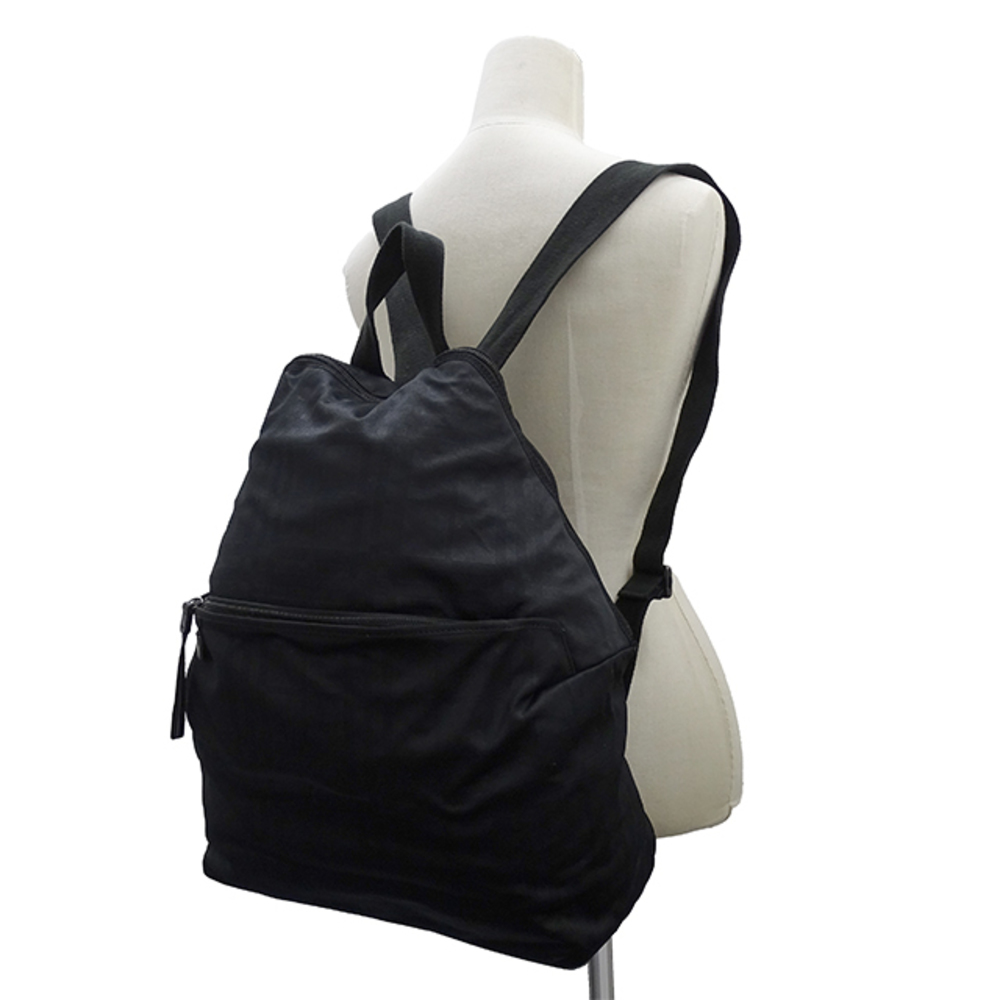 Burberry Backpack Canvas Plaid Pattern Black - image 4